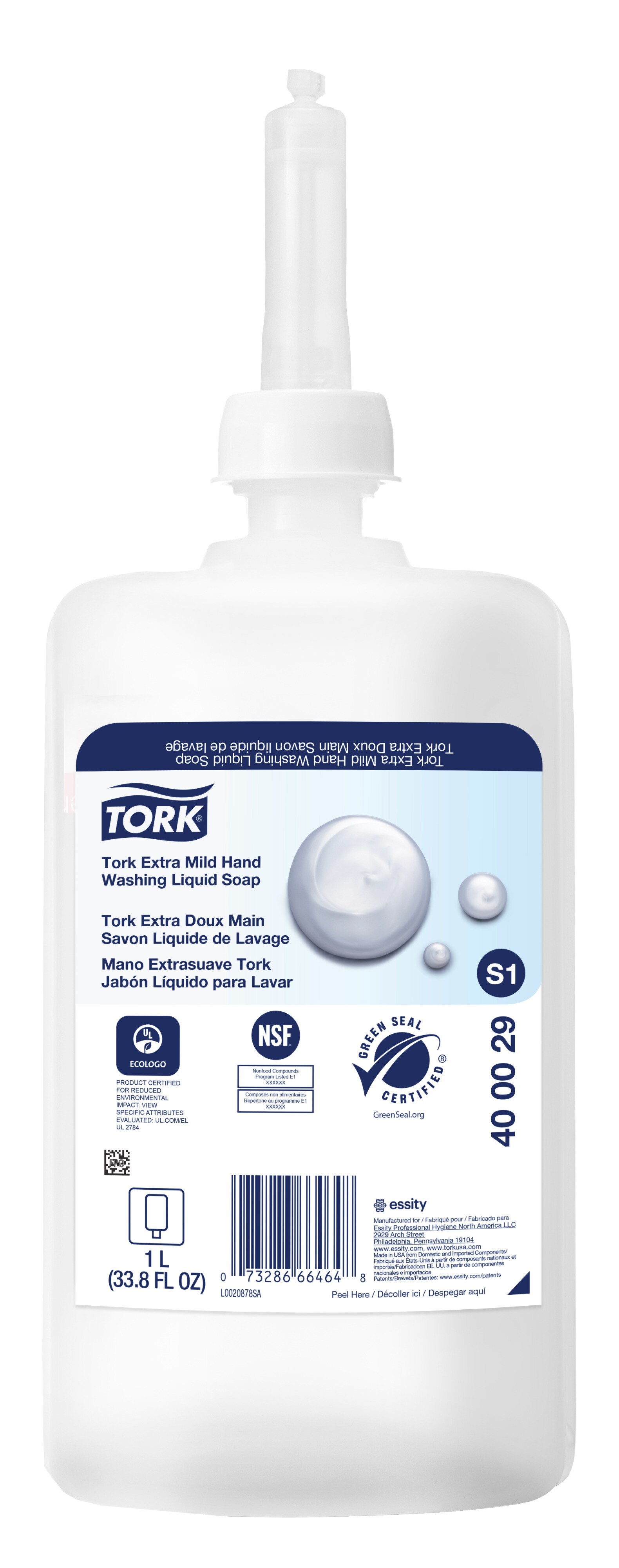 Tork Extra Mild Hand Washing Liquid Soap for S1 System-6/1L