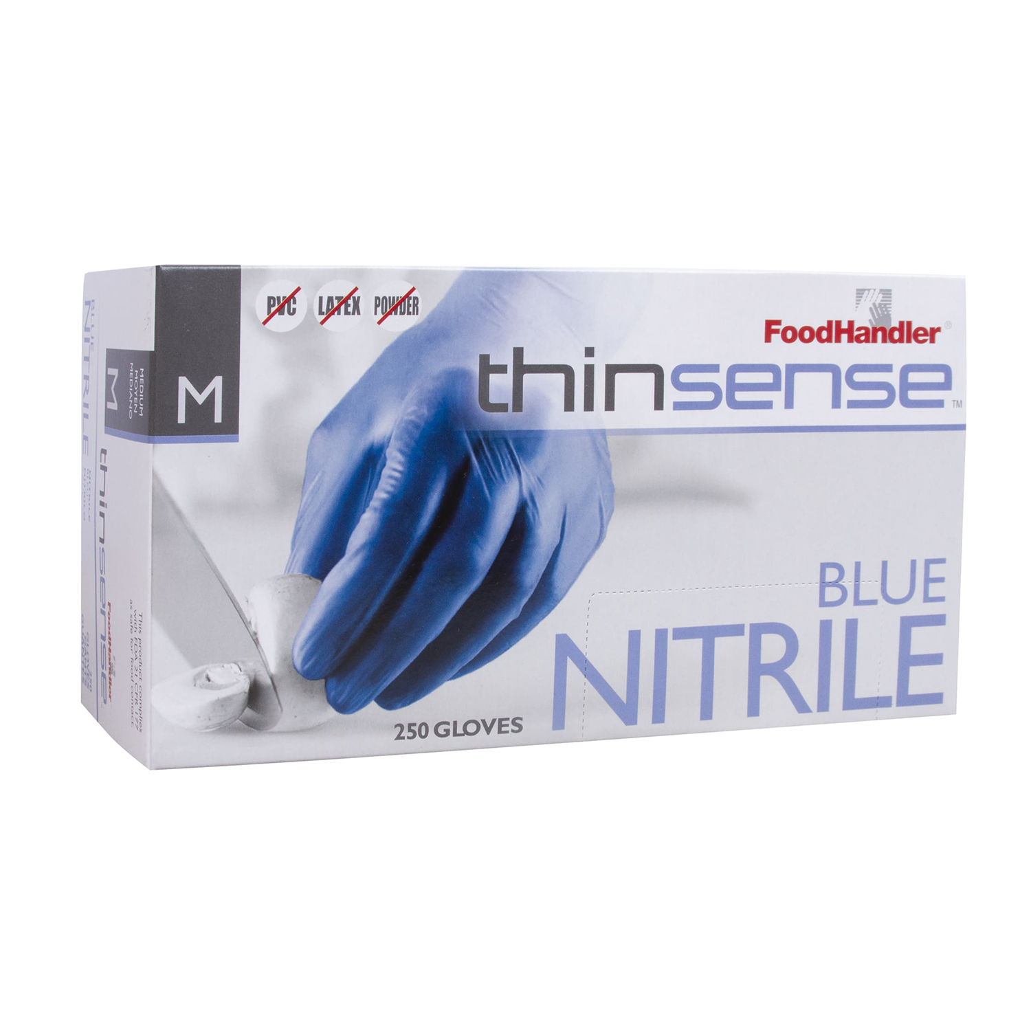 Thinsense™ Blue Nitrile Powder Free Gloves-Medium