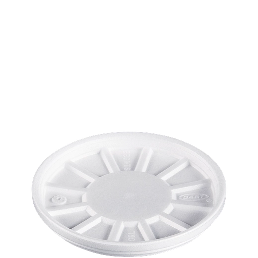 White Foam Vented Lids For 20 Series