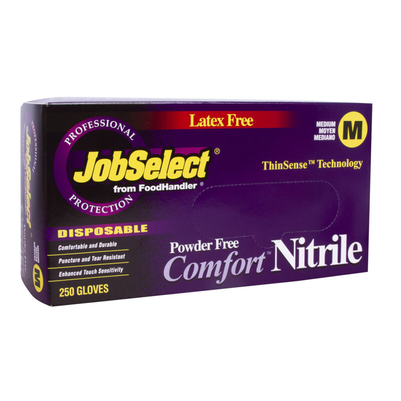 Medium JobSelect® Comfort™ Grape Nitrile Gloves