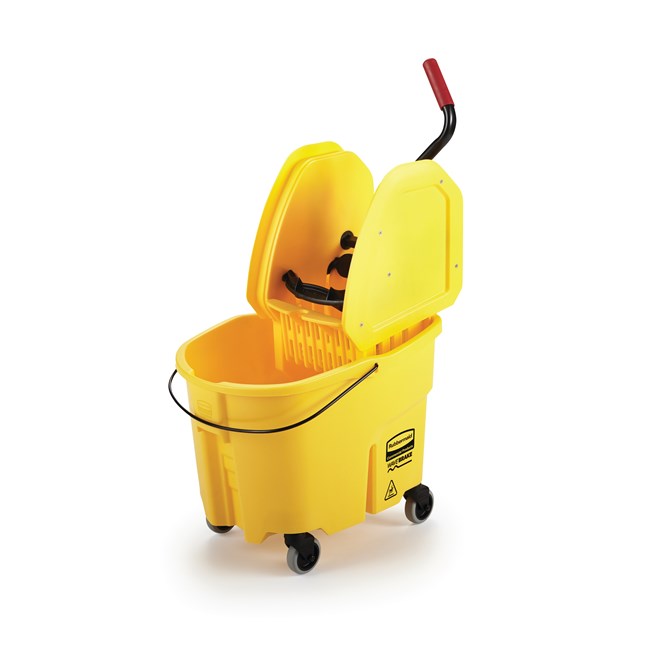 WaveBrake® Bucket + Down Press Wringer Combo - Yellow