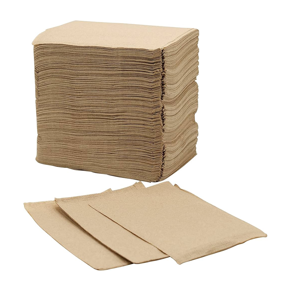9.85"x9" Royalty Single Fold Natural Paper Towel