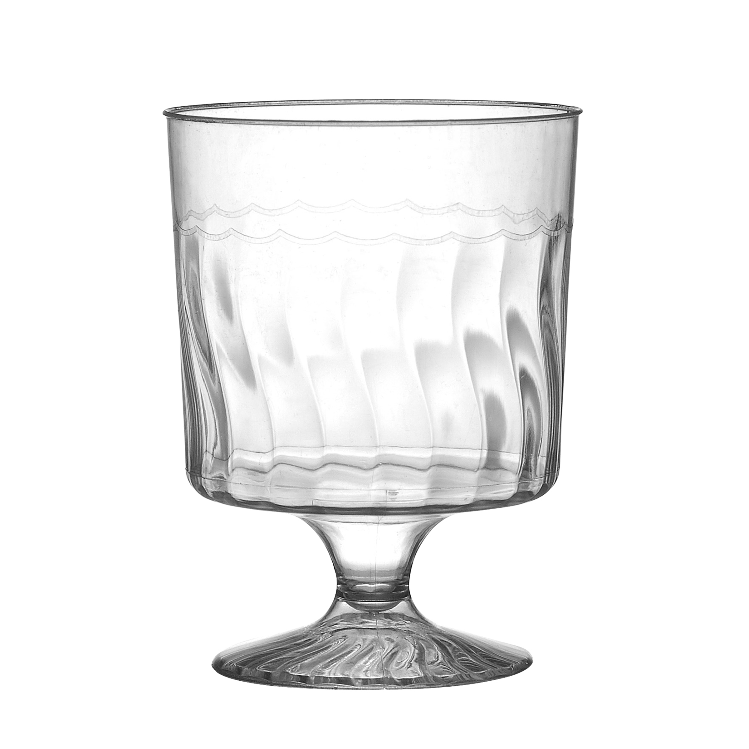5.5oz  Polystyrene 1 Piece Clear Wine Glass