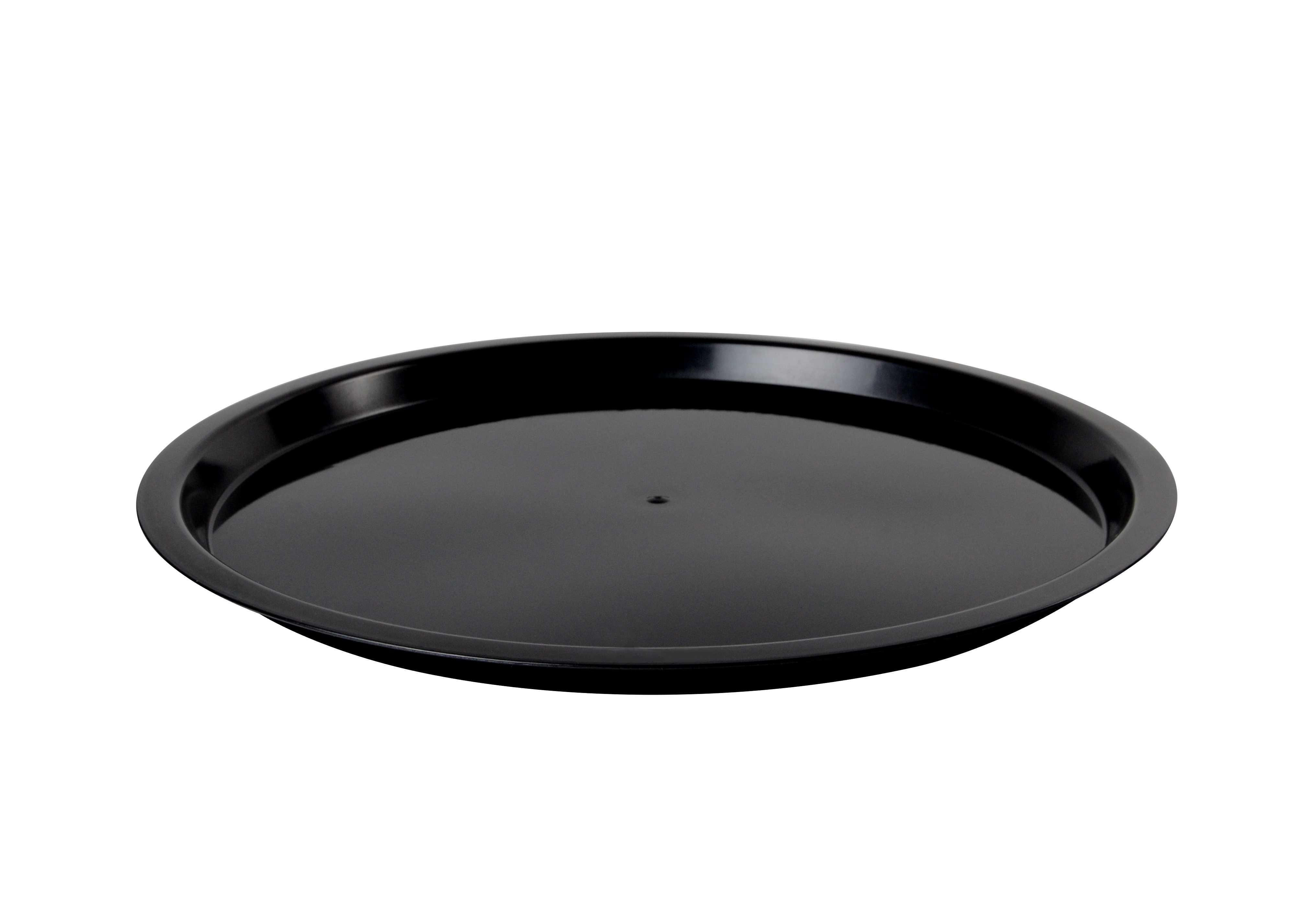 18" High Rim Catering Tray-Black