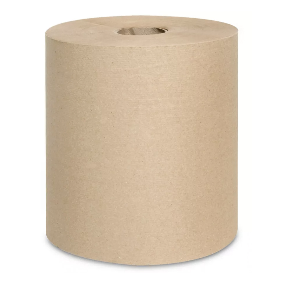 7.88"x800' Virgin Hard Roll Towel-Natural