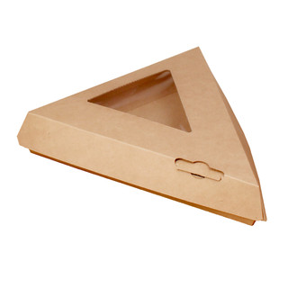 8.28"x9.28"x1.88" Pizza Wedge with Window