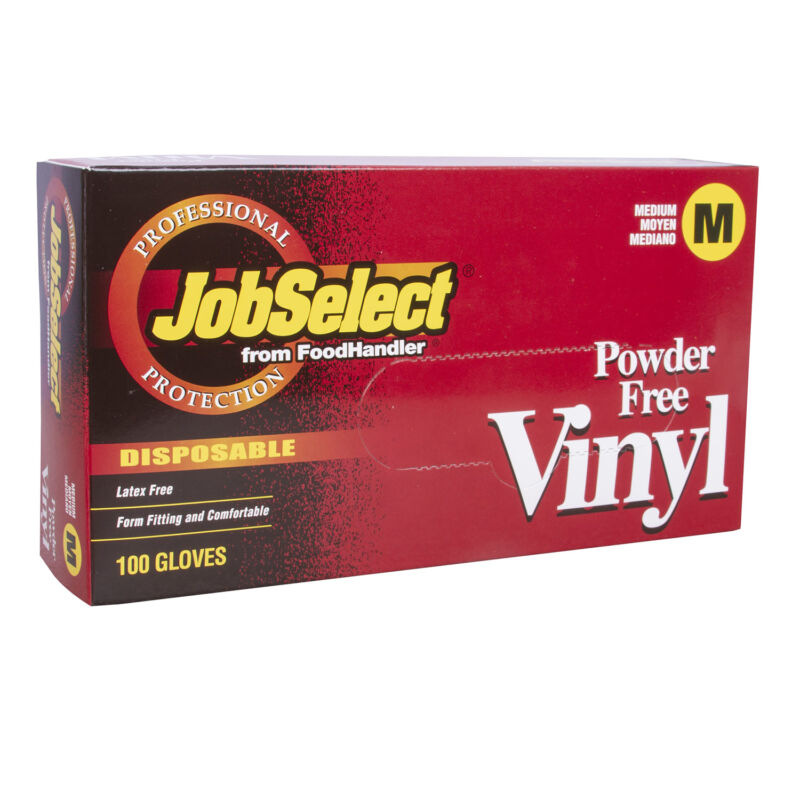 Medium JobSelect® Powder-Free Vinyl Gloves
