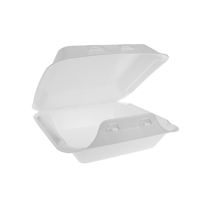 8"x8.5"x3" SmartLock® Foam 1-Compartment Hinged Lid Container