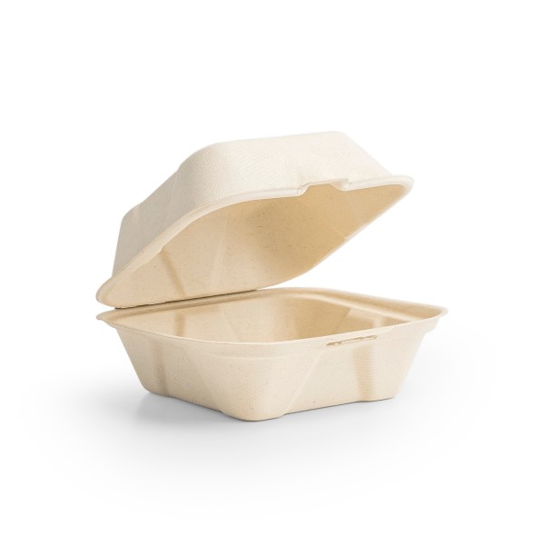 6" Nourish Natural Molded Fiber Clamshell