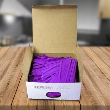 5/32" x 4" Purple Paper Twist Ties