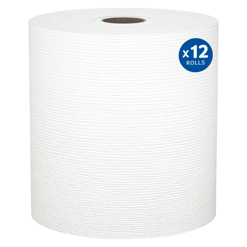 8" x 425' Kleenex® 1-Ply Hard Roll Towels