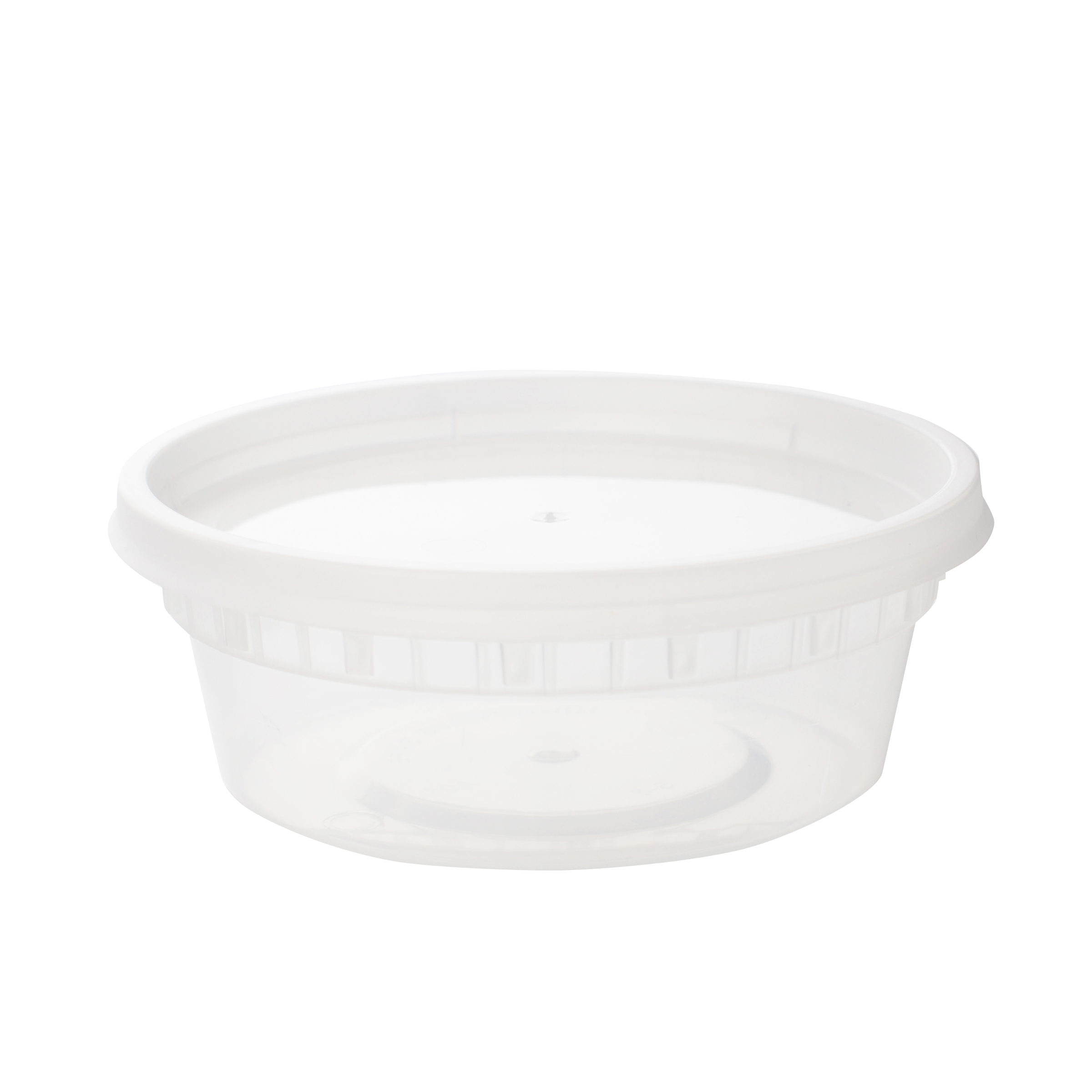 8oz Round Deli Container with Lid Combo
