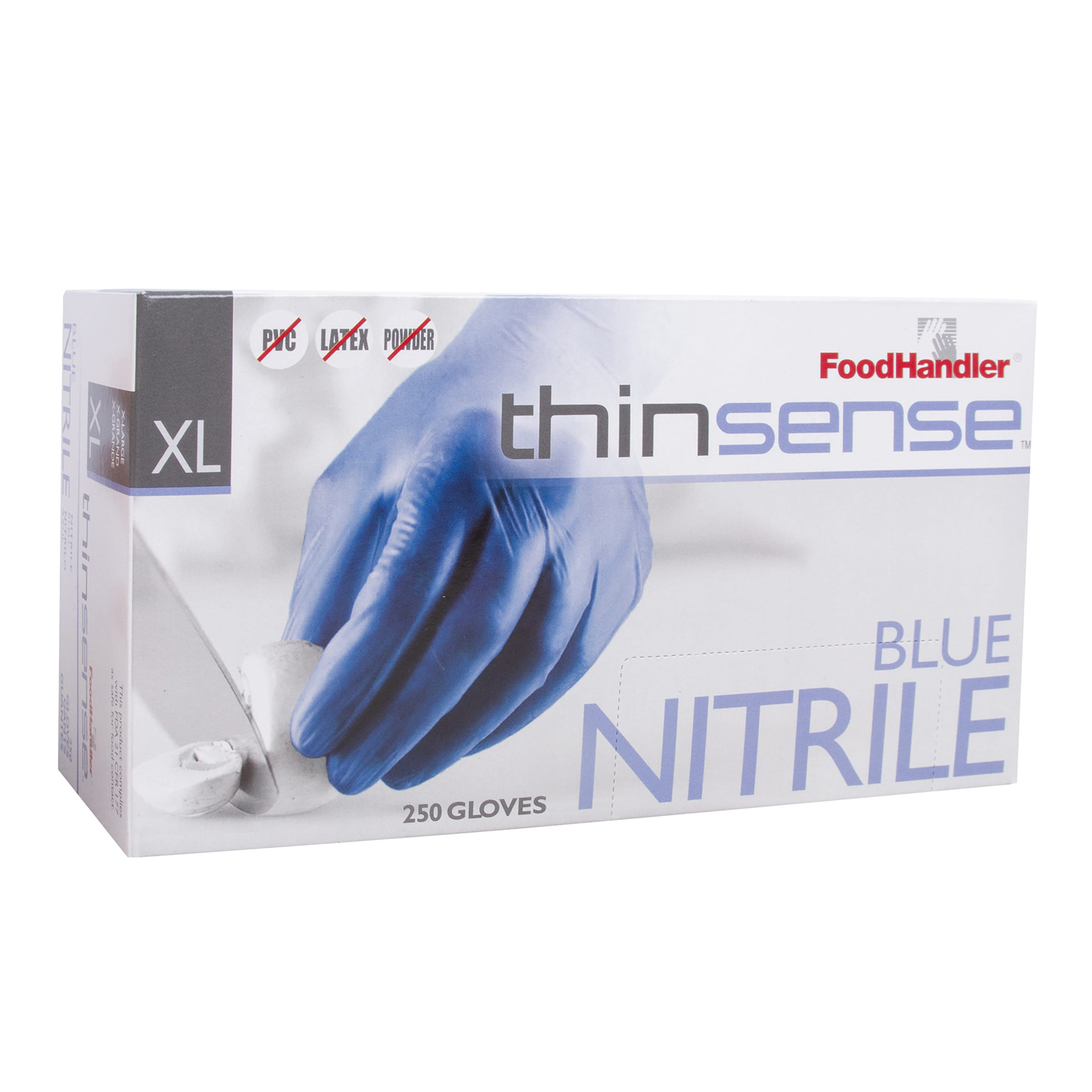Thinsense™ Blue Nitrile Powder Free Gloves-Extra Large