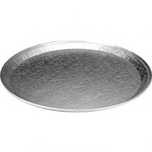 18" 120 Gauge Handi-Foil Aluminum Embossed Tray, Round