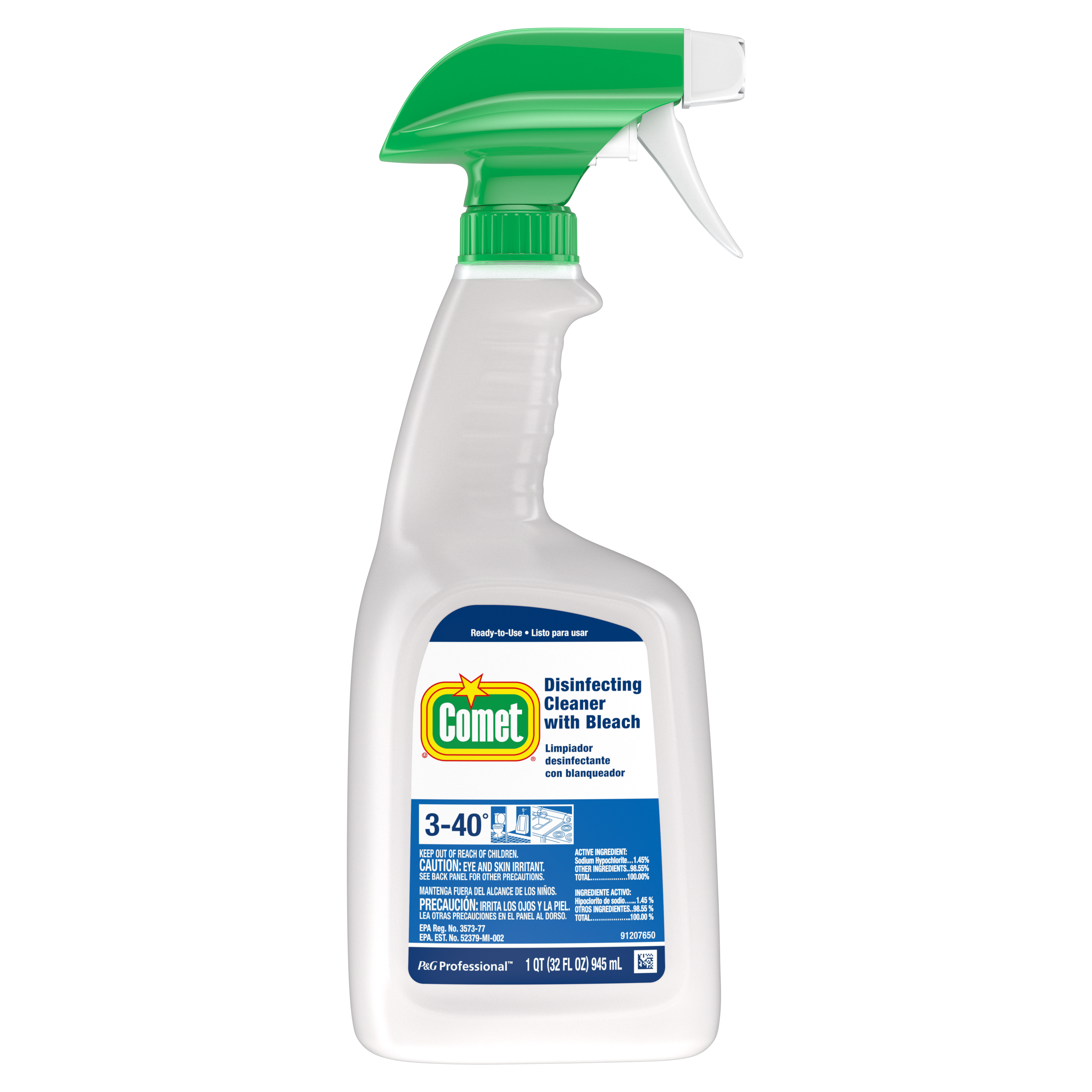 Comet® Disinfecting Cleaner with Bleach RTU-8/32oz