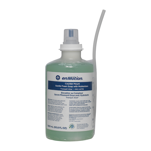 GP enMotion® Counter Mount Moisturizing Foam Soap Dispenser Refill, Green, Tranquil Aloe®