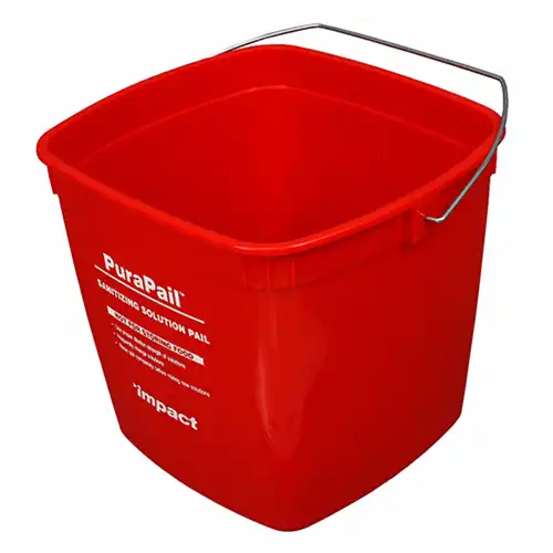 6 Qt. "Sanitizing" PuraPail™ Red Utility Bucket