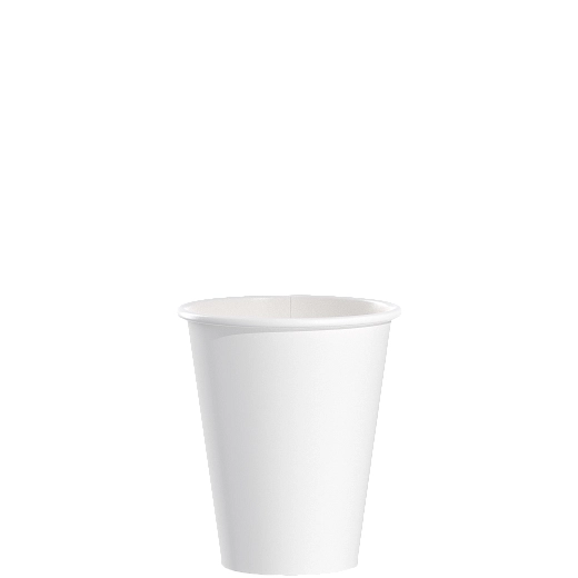 8 oz Single Sided Poly Paper White Hot Cups