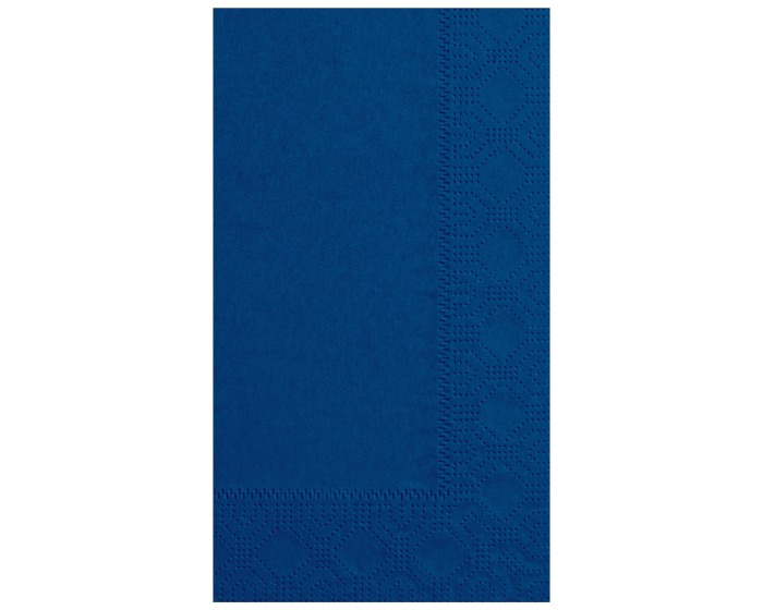 15" x 17" 2-Ply Navy Dinner Napkin - 1/8 Fold