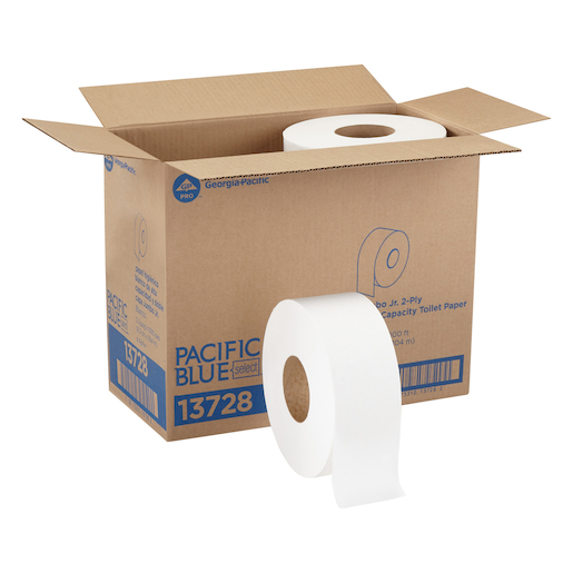 Pacific Blue Select™ White 2-Ply Jumbo Jr. Bathroom Tissue
