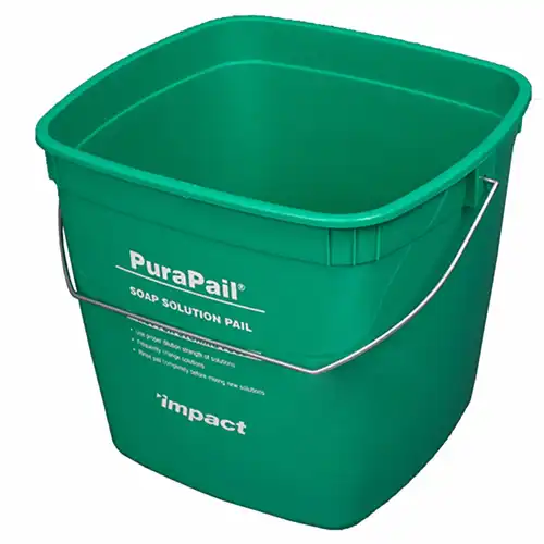 6 qt. Utility Purapail Green "Cleaning"