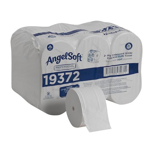 Angel Soft Compact® White Coreless High Capacity Premium 2-Ply Toilet Paper