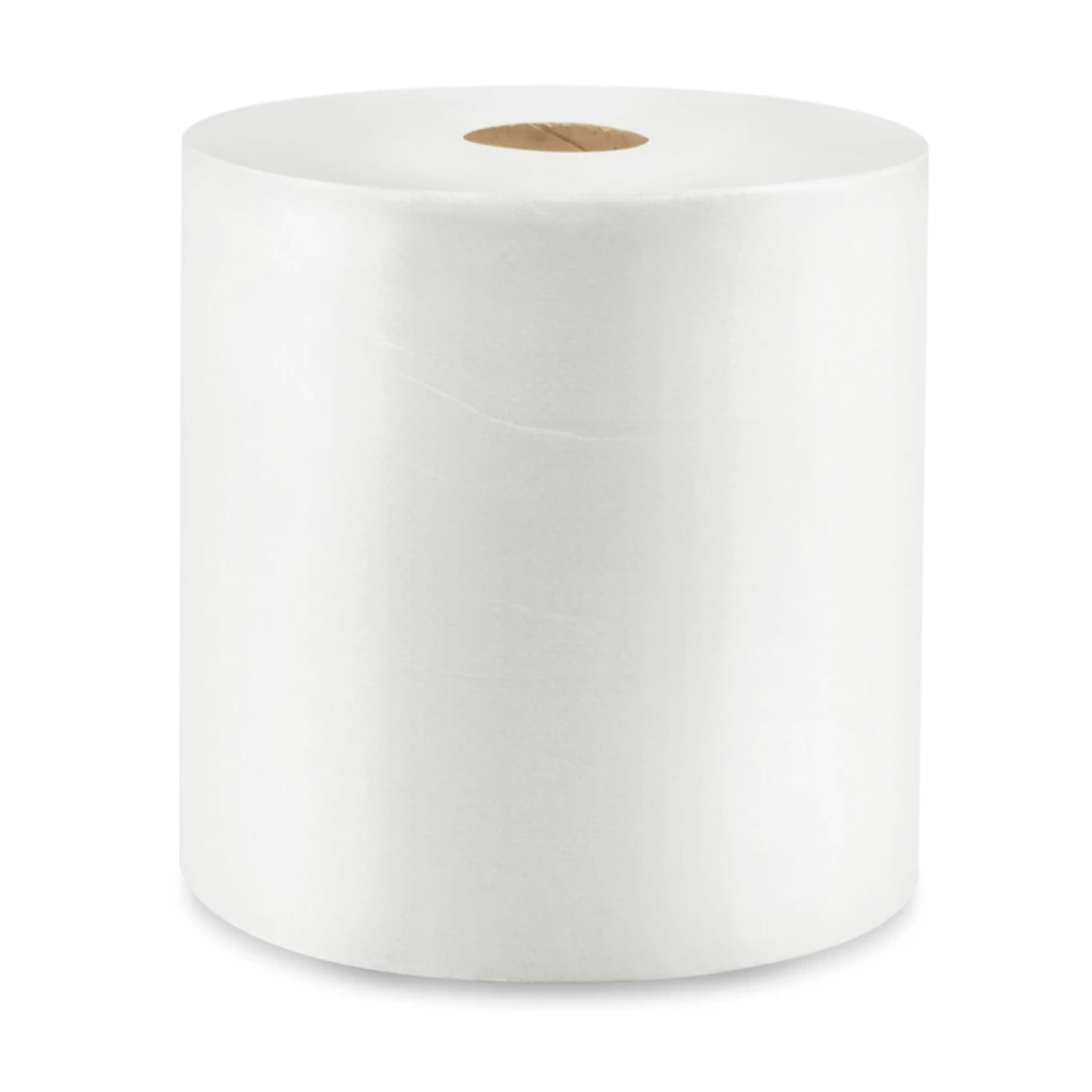 7.88"x800' Virgin Hard Roll Towel-White