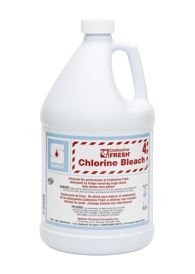 Clothesline Fresh #4 Chlorine Laundry Bleach-4/1Gal