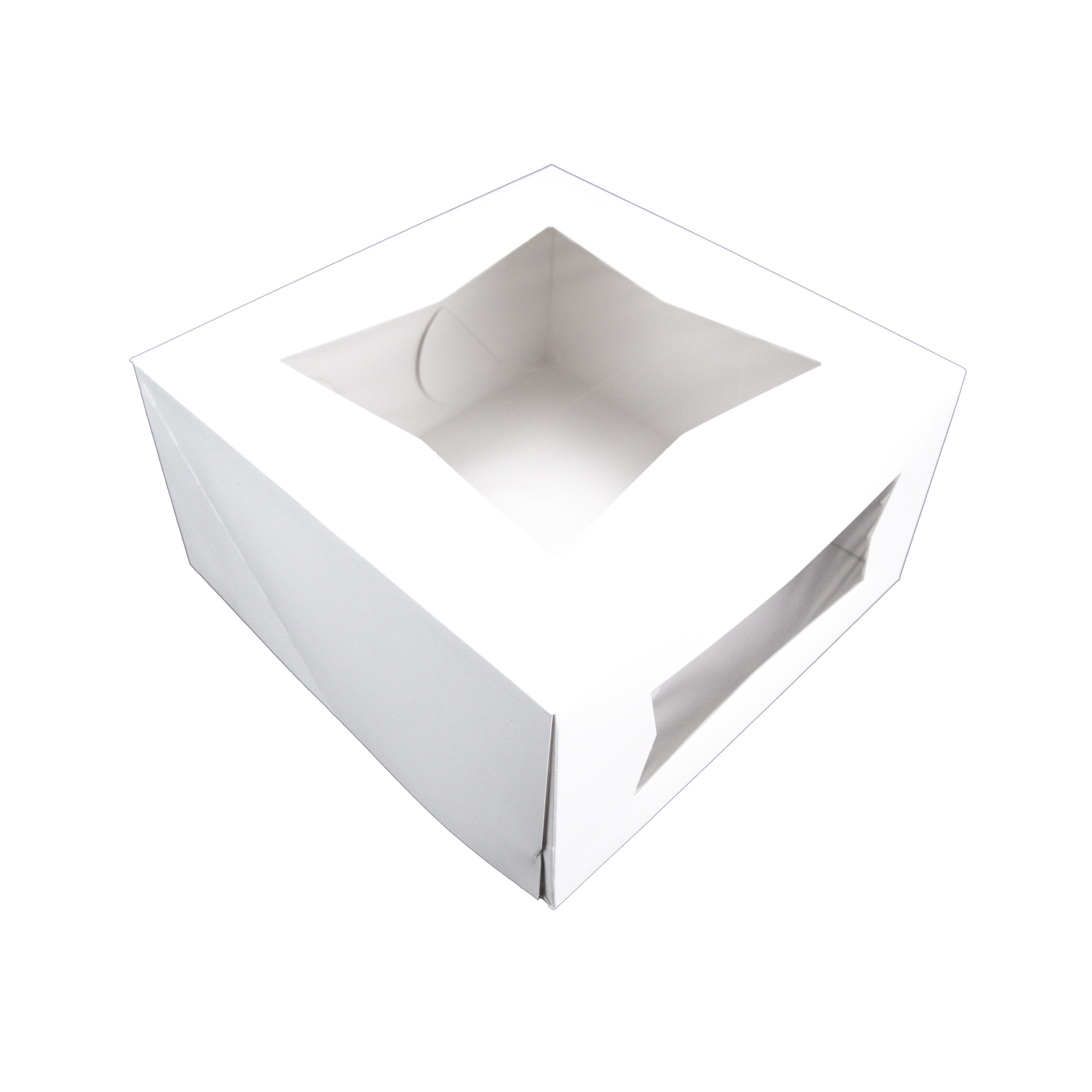 10"x10"x5" Automatic Window Bakery Box-White
