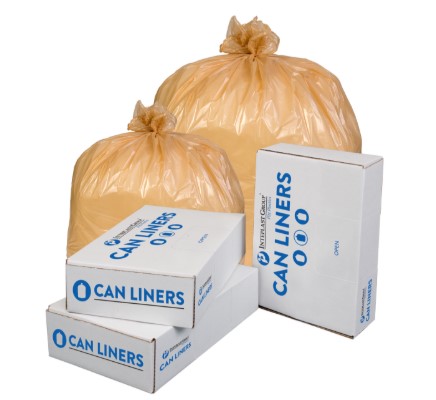 Lo-D 12-16 Gallon Buff Bag Liners - 24” x 32” - 0.35mil