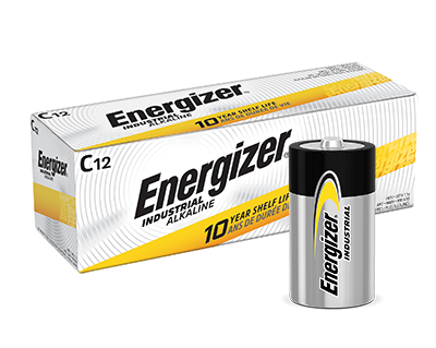 Energizer Industrial C Cell Alkaline Batteries - 12/PK