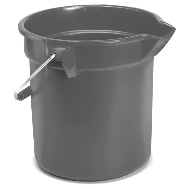 BRUTE® 10 Qt Round Bucket - Gray