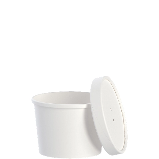 12oz Flexstyle® DSP Paper Food Containers & Lid Combo