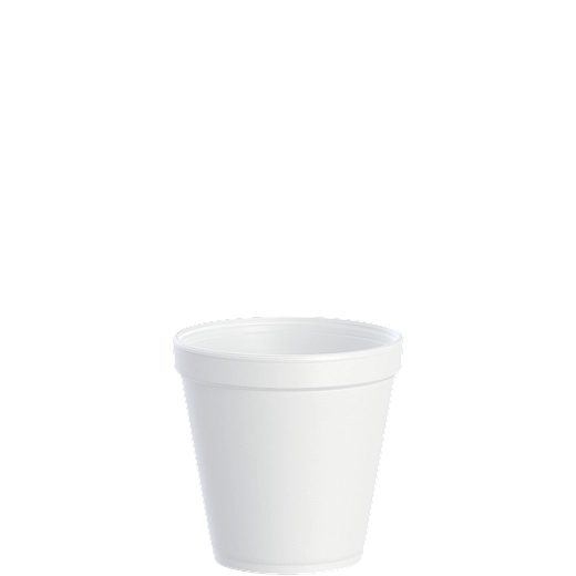 16 oz Squat White Foam Food Containers