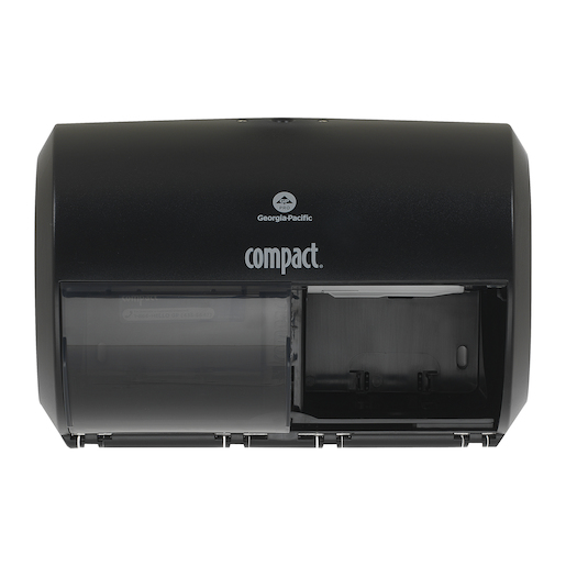 Compact® Translucent Smoke Side-By-Side Double Roll Bathroom Tissue Dispenser