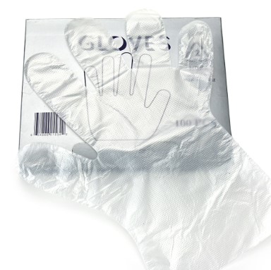 High Density Embossed Poly Gloves-0.60 mil
