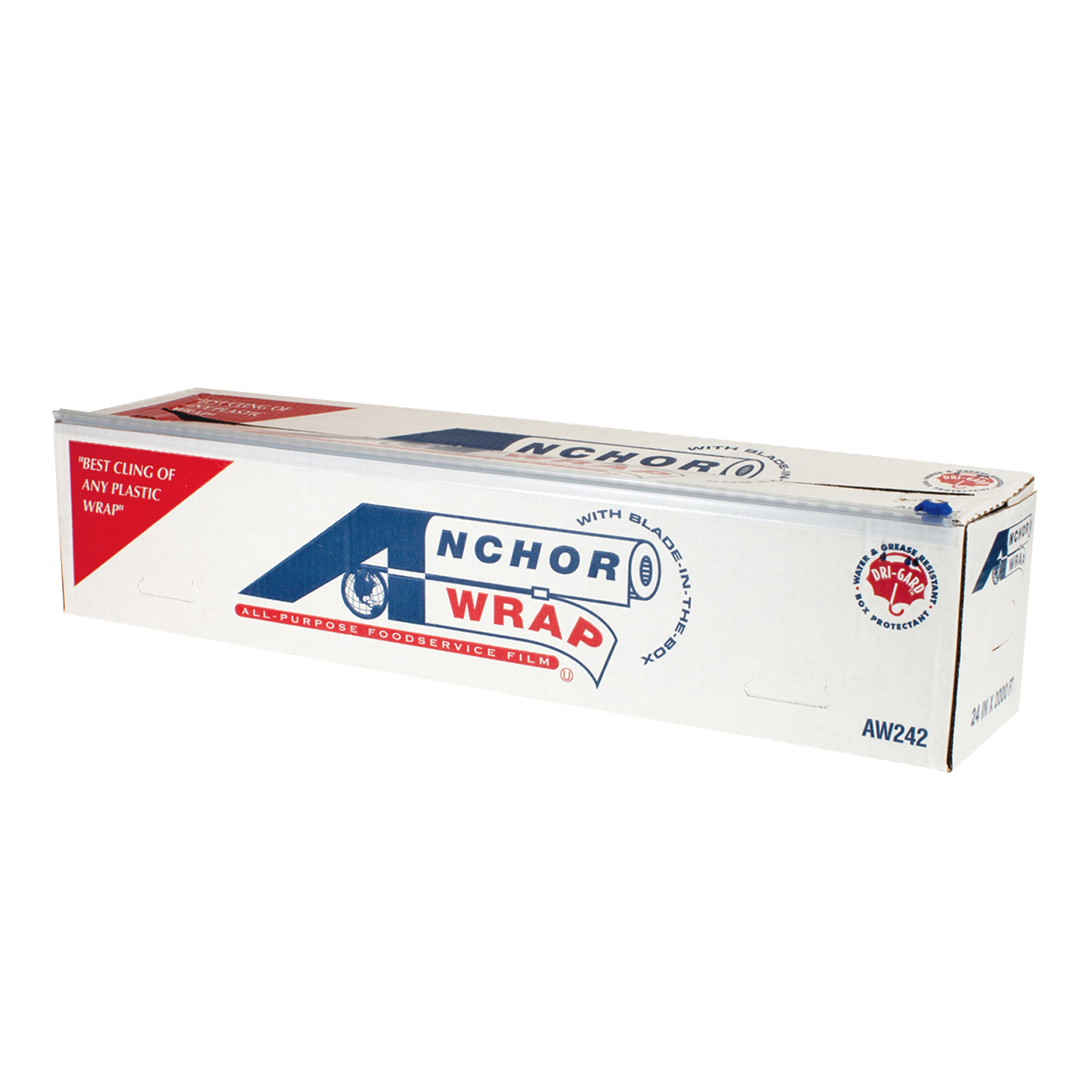 24"x2000" Anchor Wrap® Foodservice Film with Cutter Box