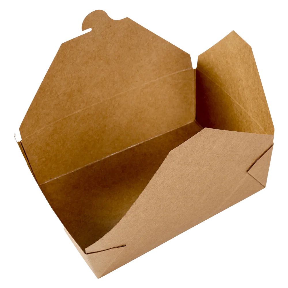 #3 Kraft Folded Takeout Box 7-3/4" X 5-1/2" X 2-1/2"