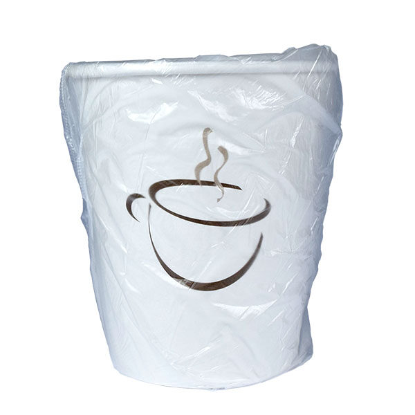 9oz Coffee Cup Design Single Wall Wrapped Hot Cup