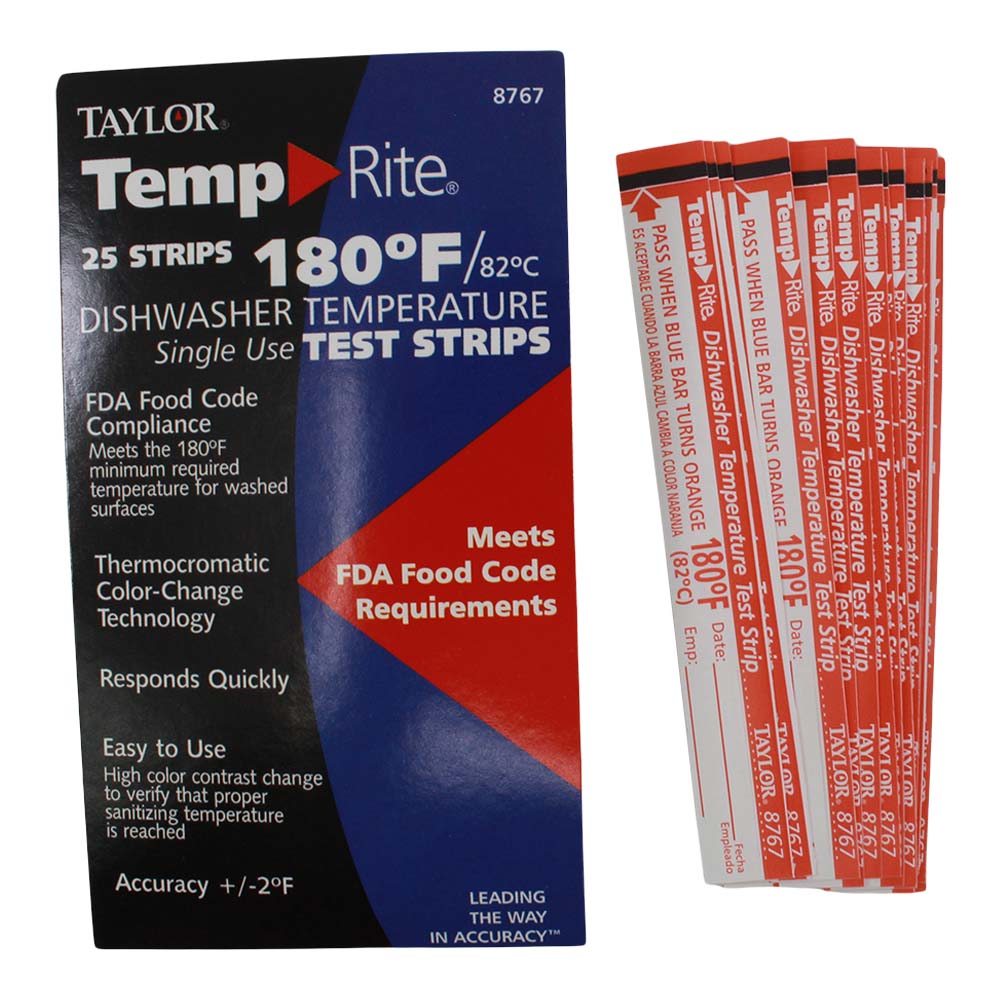 Taylor Temprite Paper Temperature Test Strips 180 Degrees