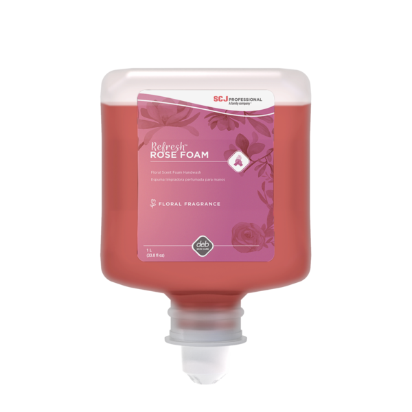 1 Liter Rose Fragranced Moisturizing Foam Hand Soap