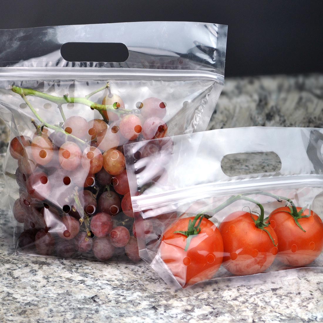 9.5" X 10" + 3.75" Vented Produce Bag