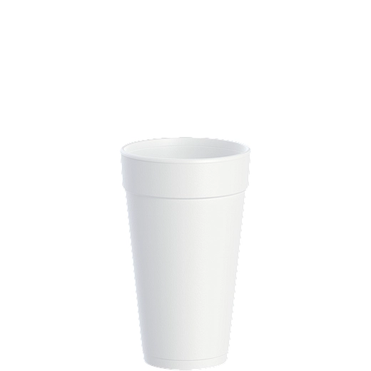 20 oz White Foam Cup