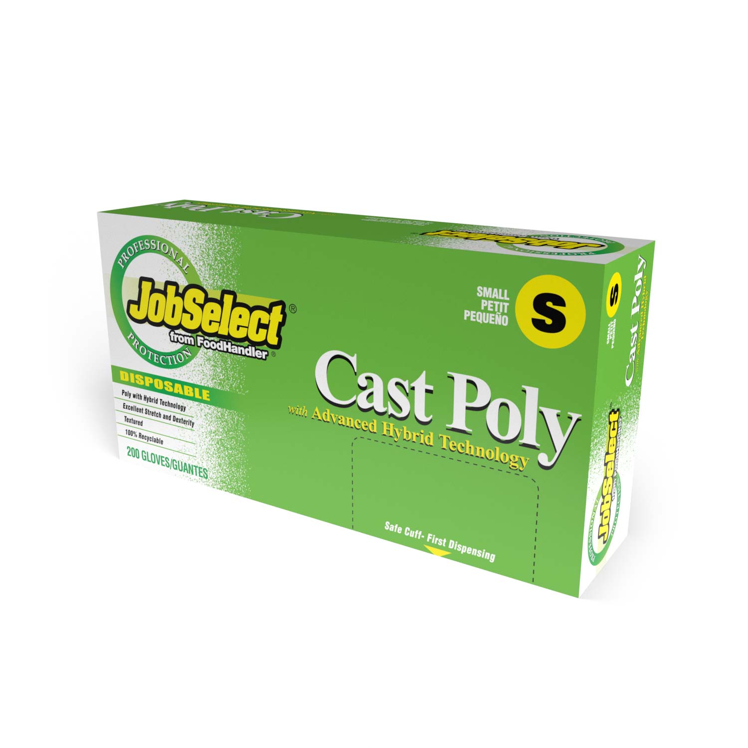 JobSelect Cast Poly Hybrid Gloves-Small