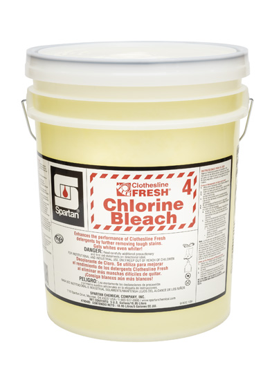 Clothesline Fresh #4 Chlorine Laundry Bleach-5Gal