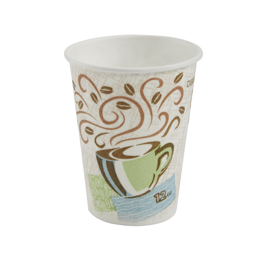 12 oz Dixie® PerfecTouch® Insulated Coffee Haze Paper Hot Cups