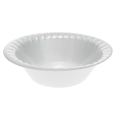 12oz White Laminated Foam Bowl