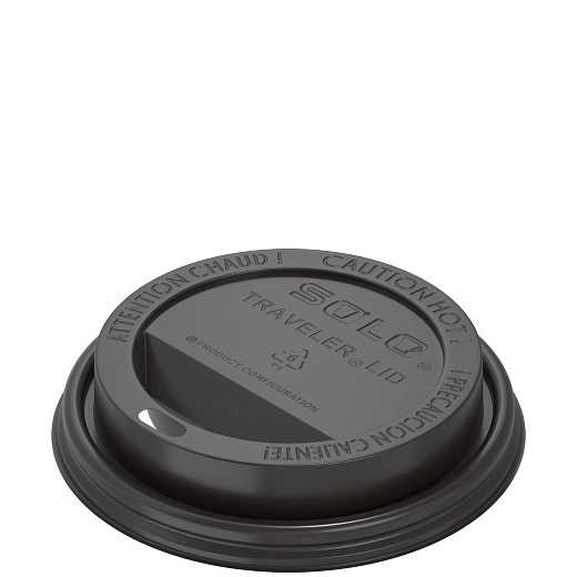 Traveler® Cappuccino Style Dome Lids Black