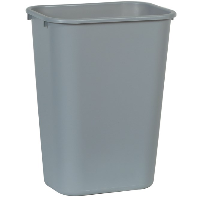41 Qt Deskside Wastebasket - Gray