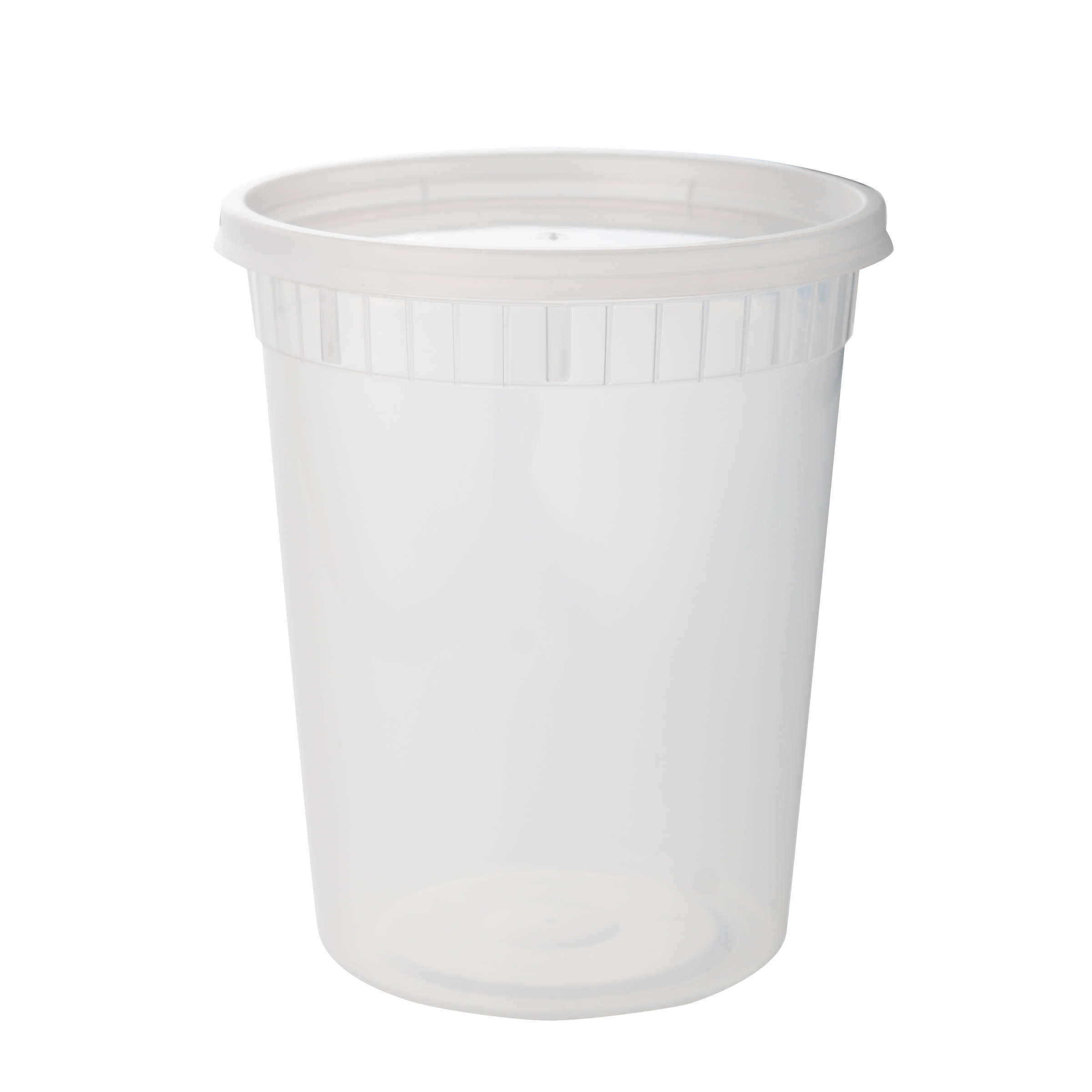 32oz Round Deli Container with Lid Combo